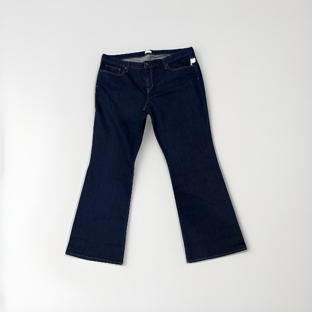 Gap Jeans Womens Size 35R Long & Lean Boot Cut 40x33 Long Inseam NEW Dark Wash